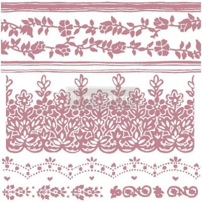 Prima Marketing Re-Design Clear Stamps - Floral Borders